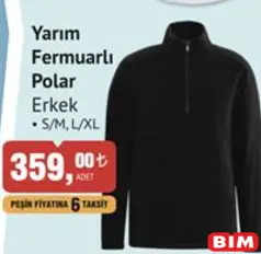ERKEK YARIM FERMUARLI POLAR